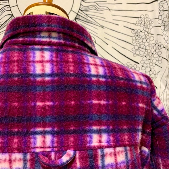 Authentic Original Vintage Style Tops - 🌈 Stylish cozy Vintage plaid top/jacket